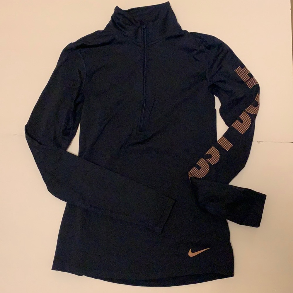Nike navy quarter zip up